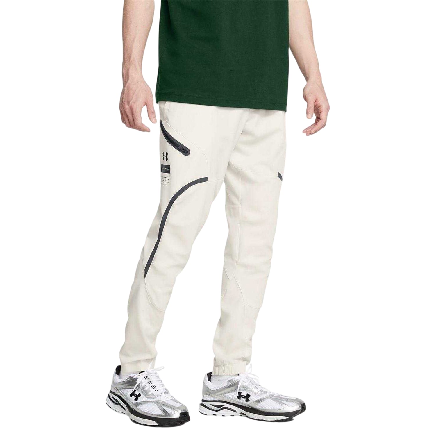 White - Lifestyle - Under Armour Mens Unstoppable Tapered Combat Trousers