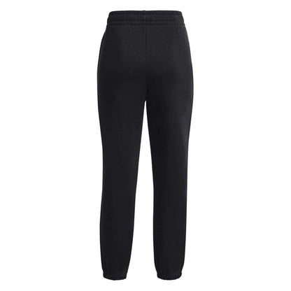 Black - Back - Under Armour Womens-Ladies Essential Jogging Bottoms