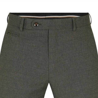 Dark Green - Back - Boss Mens H-Genius Straight Leg Trousers