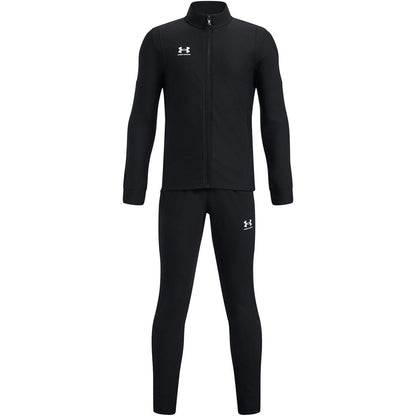 Black - Front - Under Armour Boys UA Challenger Tracksuit