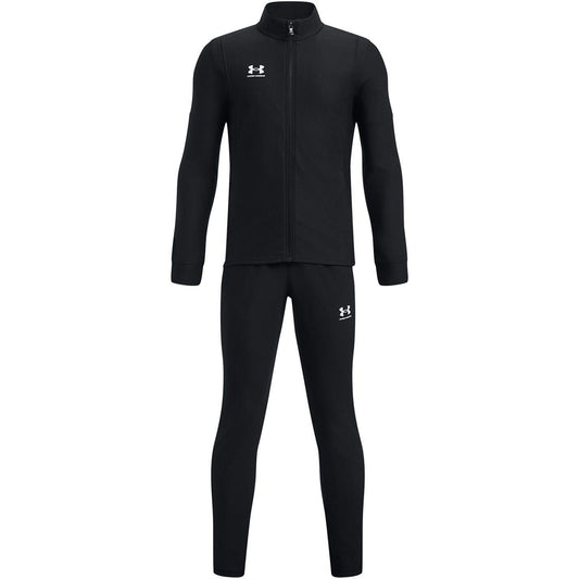 Black - Front - Under Armour Boys UA Challenger Tracksuit