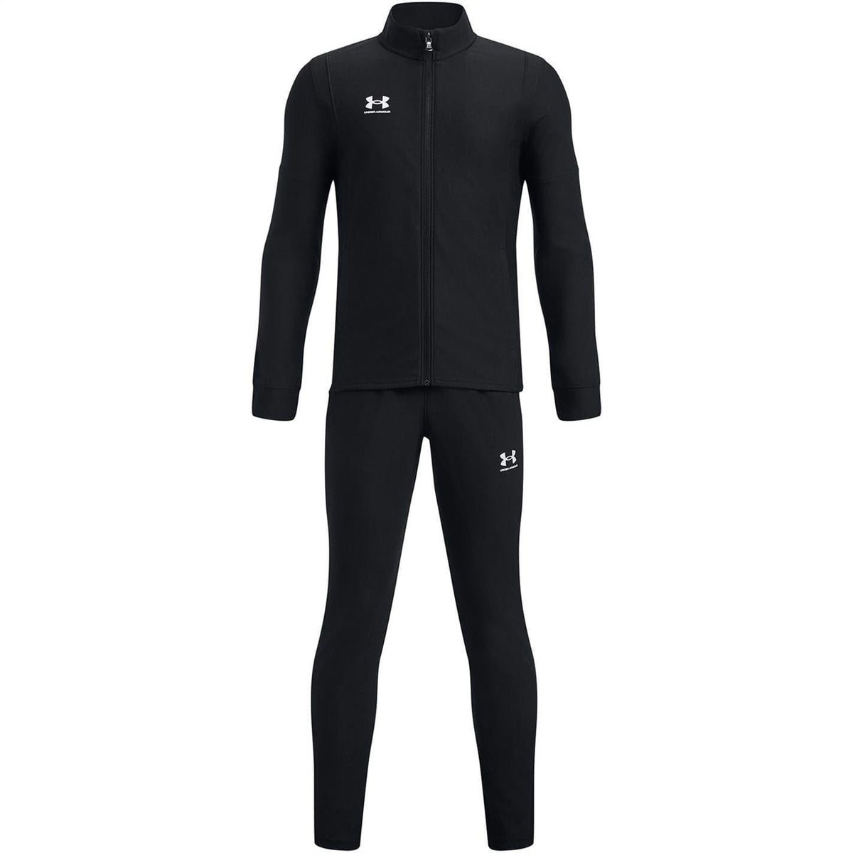 Black - Front - Under Armour Boys UA Challenger Tracksuit