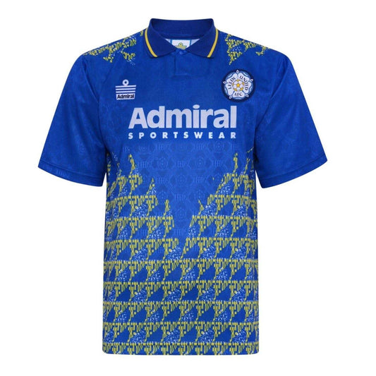 Blue-Yellow - Front - Score Draw Mens 1993 Leeds United FC Away Shirt