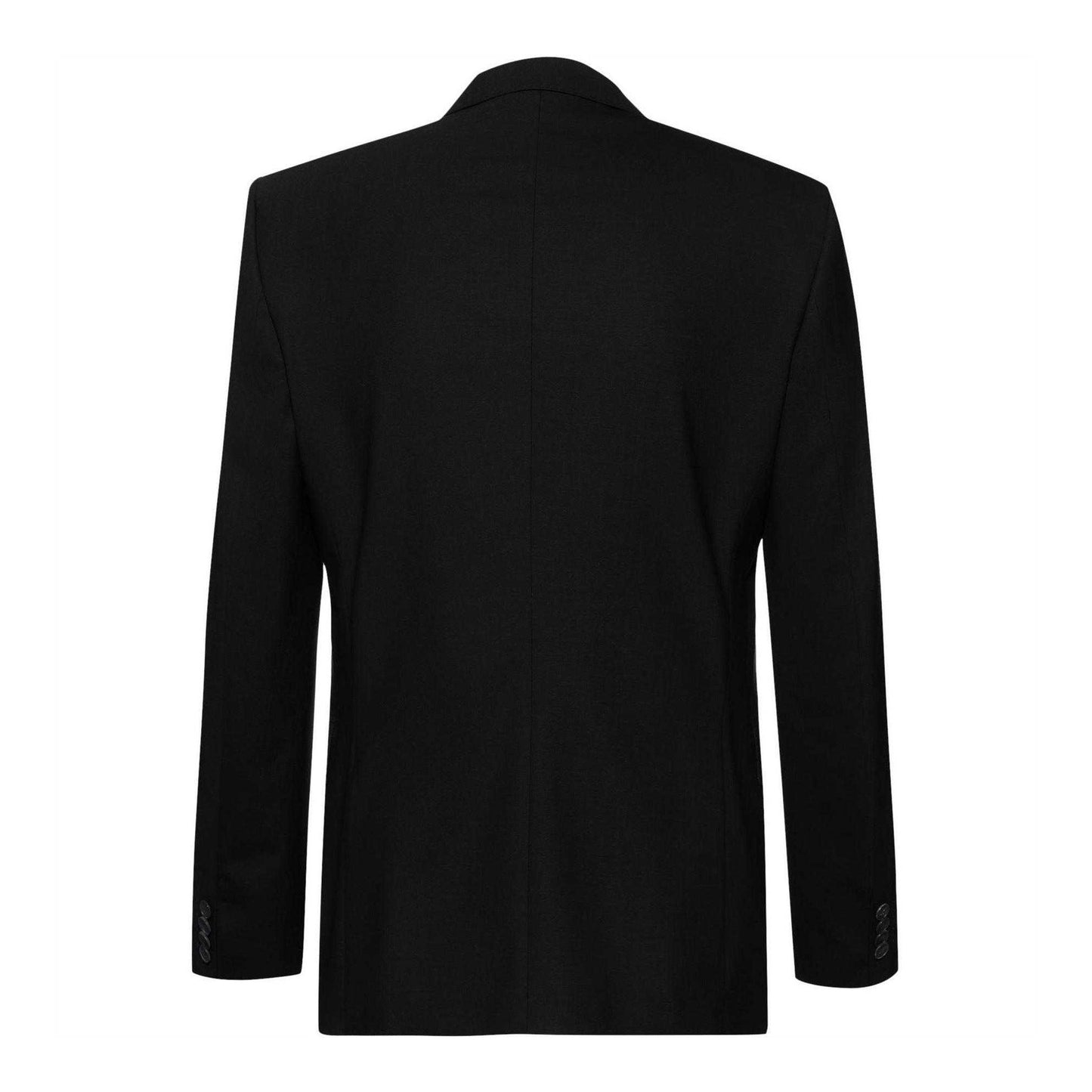 Black - Back - Boss Mens H-Huge Single-Breasted Slim Suit Jacket