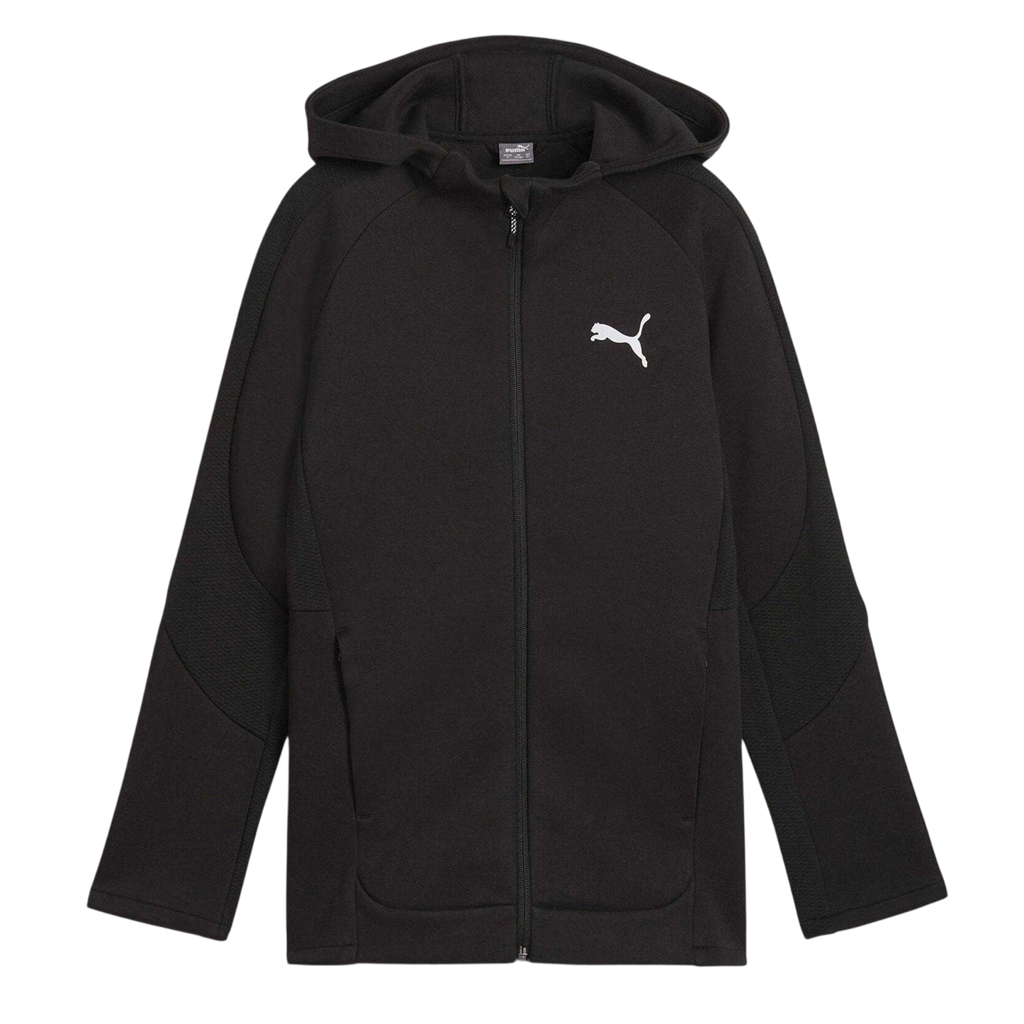 Puma Black - Front - Puma Childrens-Kids Full Zip Hoodie