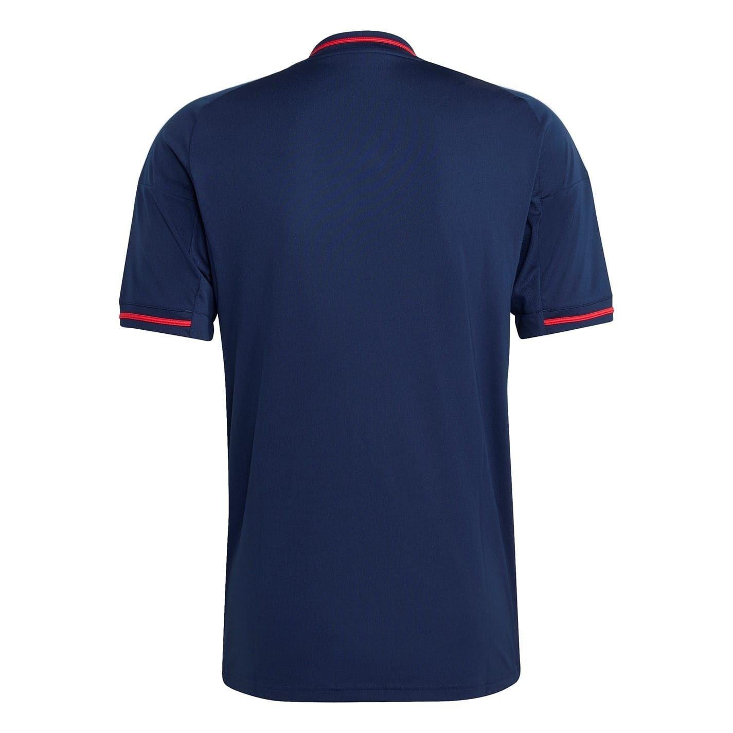 Blue - Back - Adidas Mens 2025-2026 Olympique Lyonnais Away Shirt
