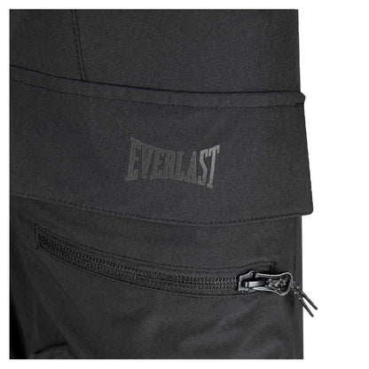 Black - Side - Everlast Mens Wordmark Combat Trousers