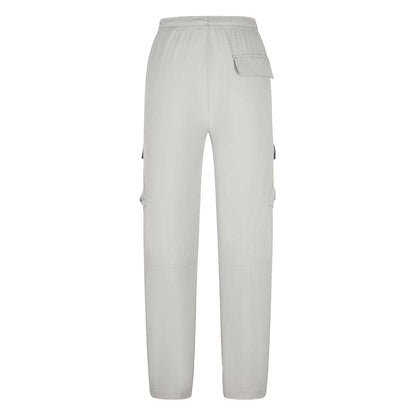 Grey - Back - Everlast Mens Wordmark Combat Trousers