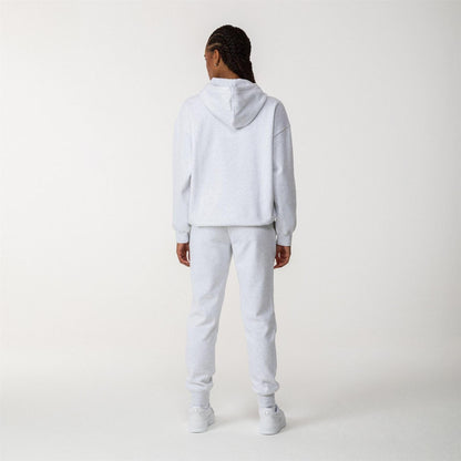 Ice Grey Marl - Pack Shot - Puma Womens-Ladies Essentials Oversized Hoodie