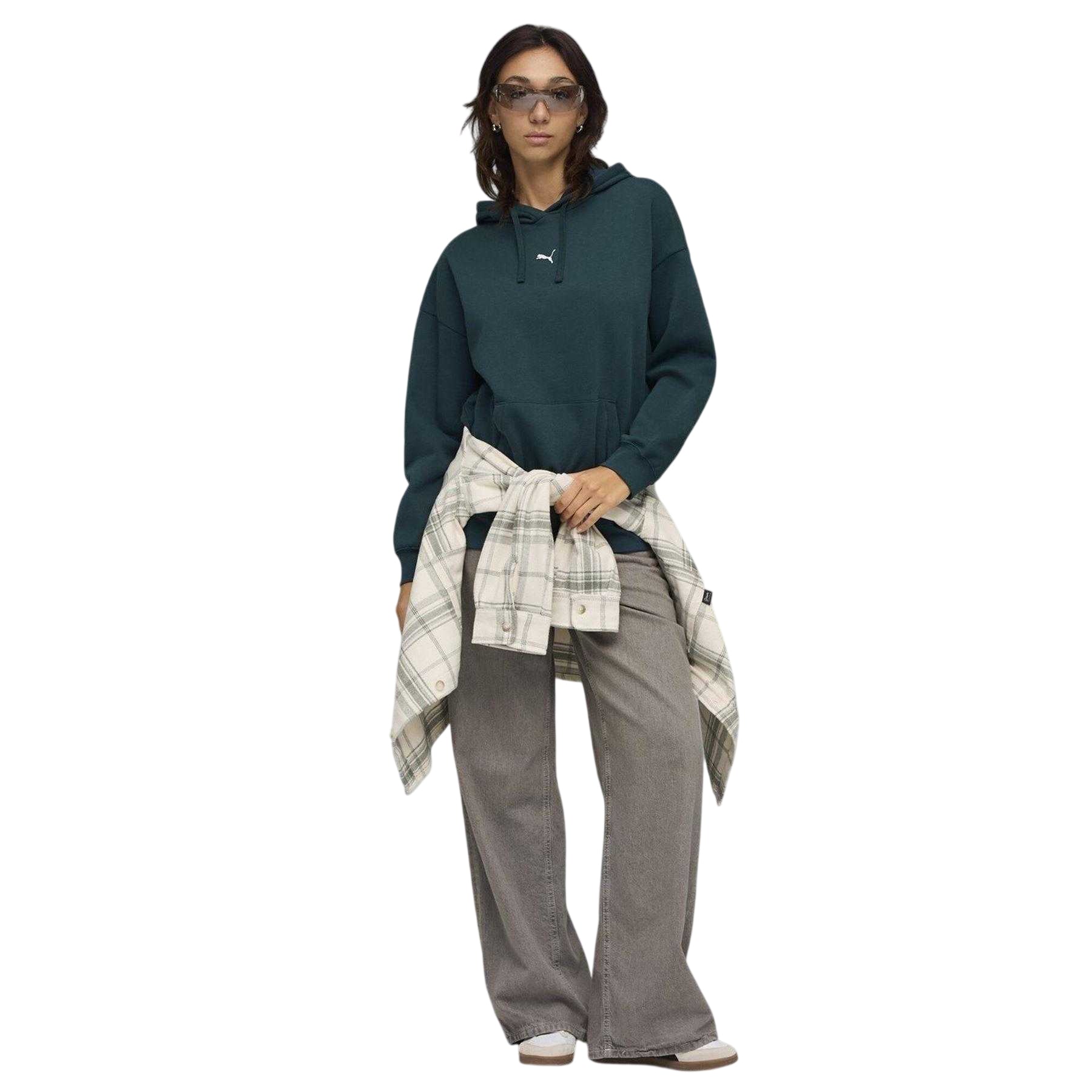 Terrain - Side - Puma Womens-Ladies Essentials Oversized Hoodie