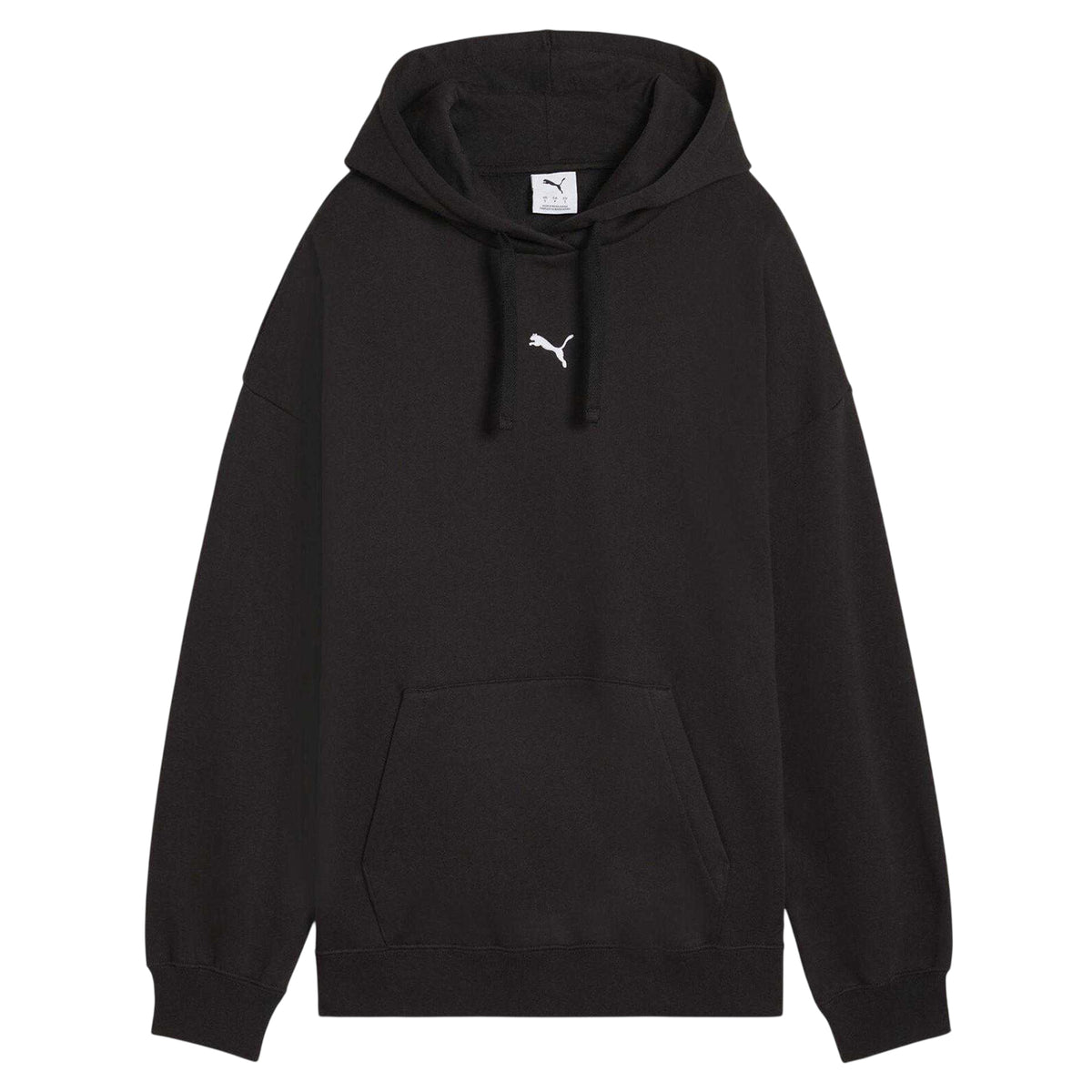 Black - Front - Puma Womens-Ladies Essentials Oversized Hoodie