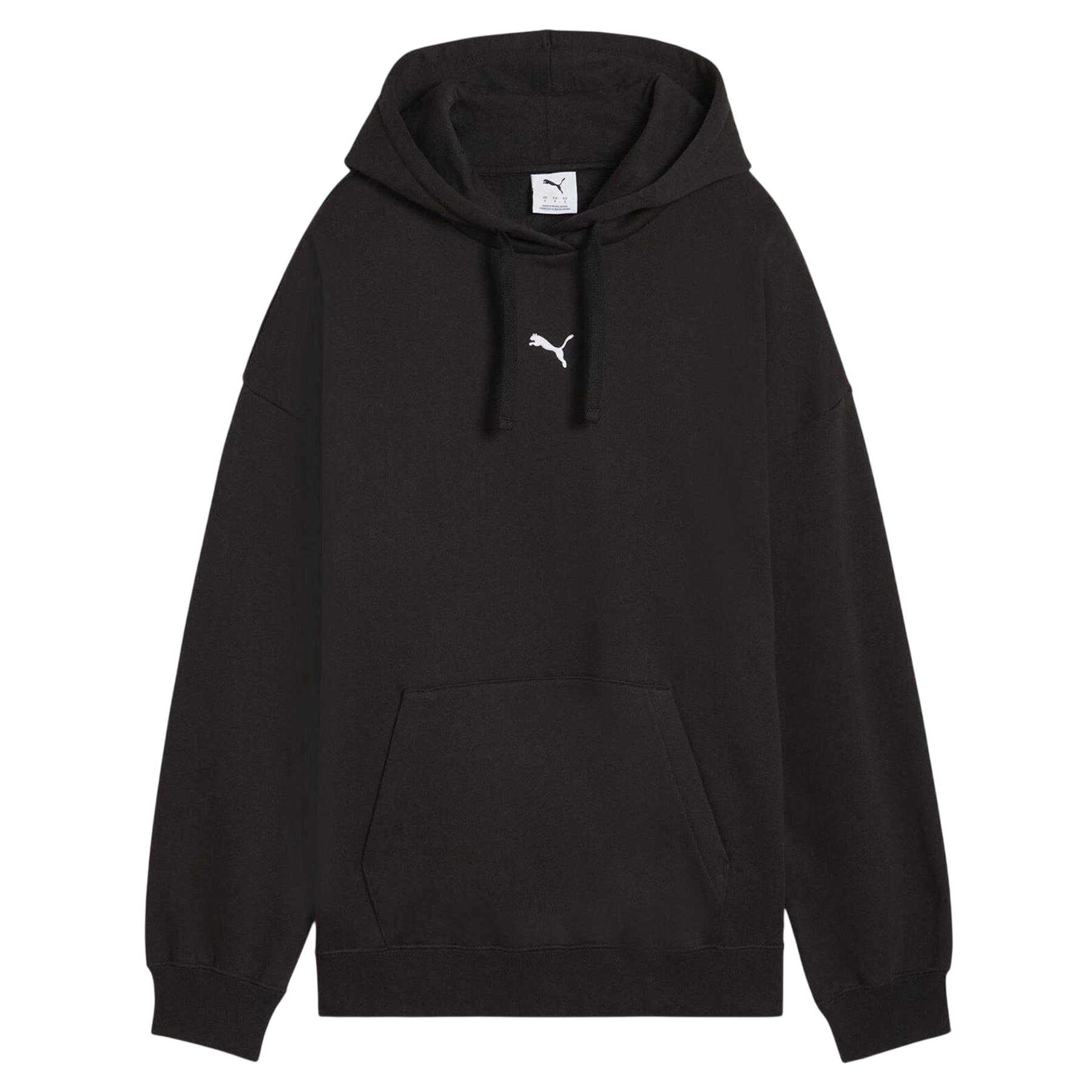 Black - Front - Puma Womens-Ladies Essentials Oversized Hoodie