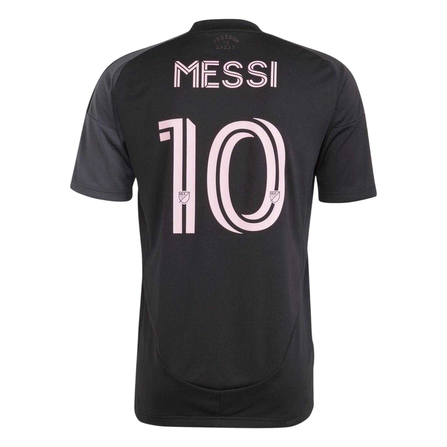 Black - Back - Adidas Mens Messi 25-26 Inter Miami CF Away Jersey