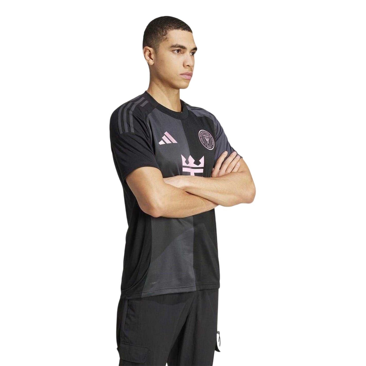 Black - Side - Adidas Mens Messi 25-26 Inter Miami CF Away Jersey