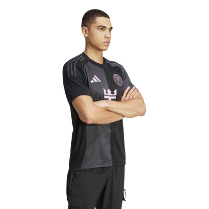 Black - Side - Adidas Mens Messi 25-26 Inter Miami CF Away Jersey