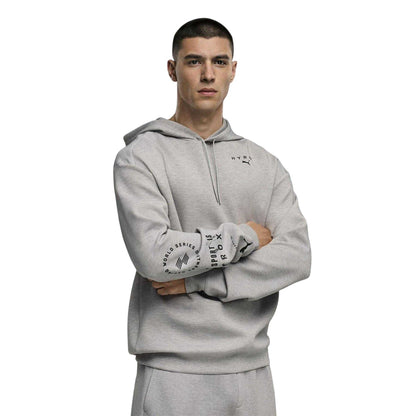 Grey Heather - Side - Puma Mens Hyrox Pullover Hoodie