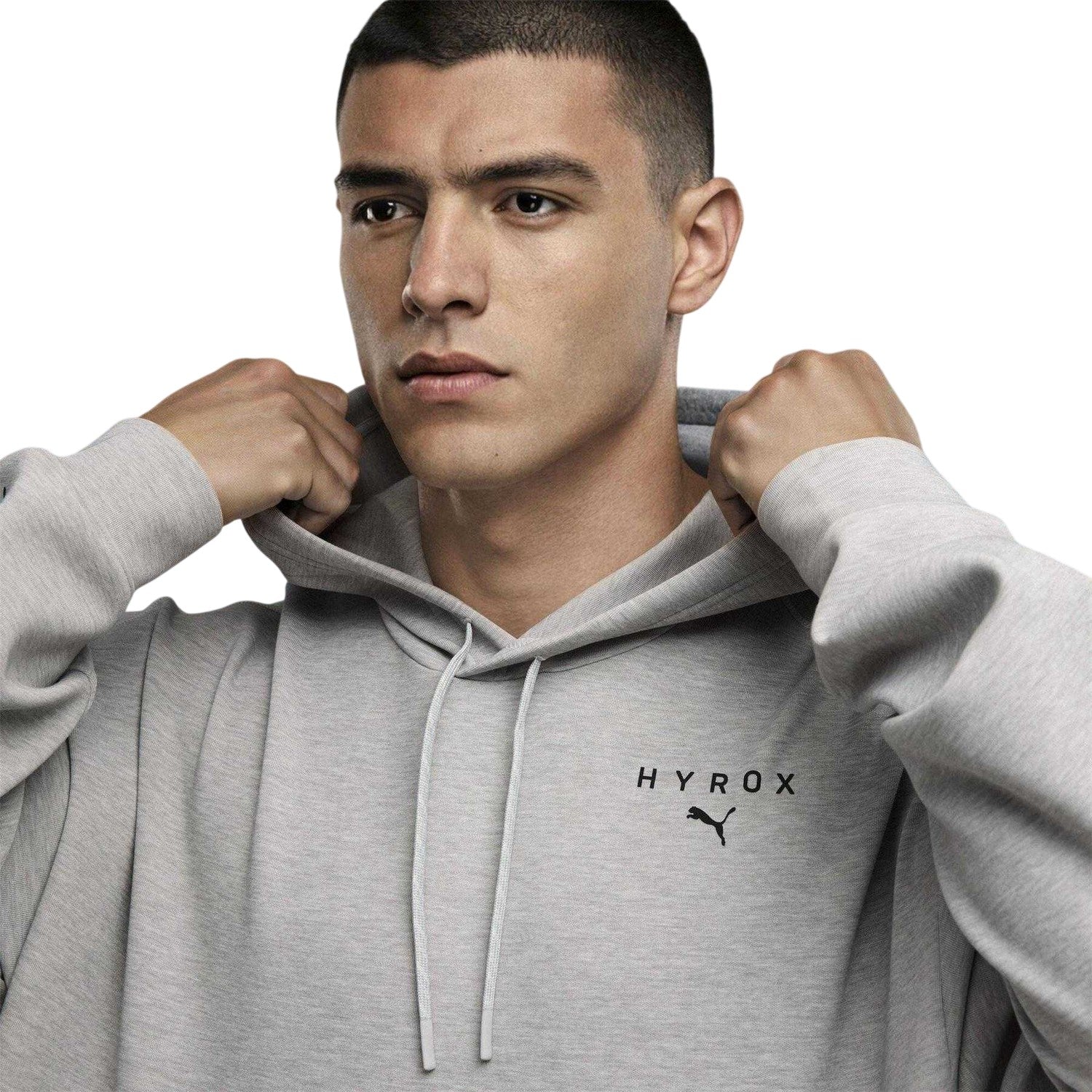 Grey Heather - Lifestyle - Puma Mens Hyrox Pullover Hoodie