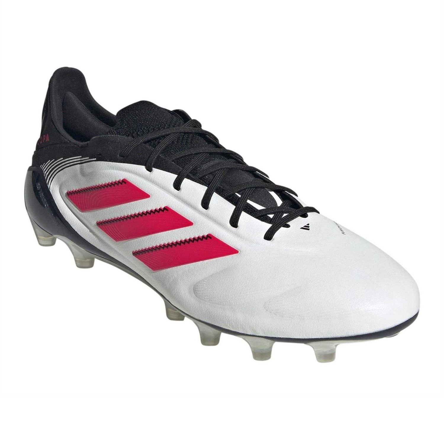 White-Red-Black - Pack Shot - Adidas Womens-Ladies Performance Copa Pure III Elite Leather Football Boots
