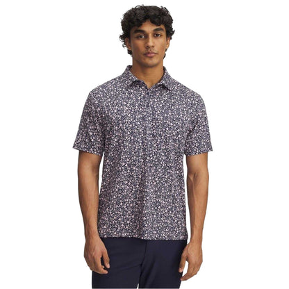 Blue-Multicoloured - Front - Under Armour Mens Printed Polo Shirt