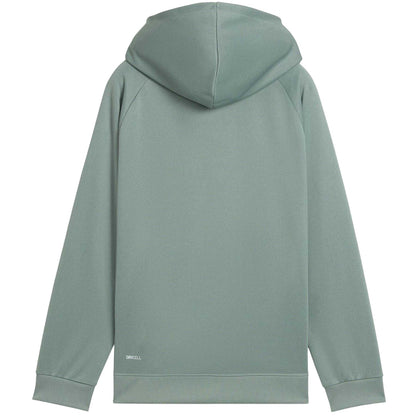 Green - Back - Puma Childrens-Kids Overhead Hoodie