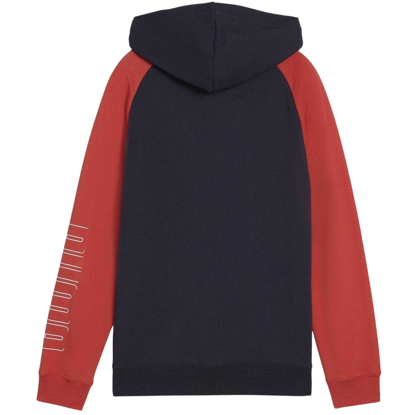 Navy - Back - Puma Childrens-Kids Colour Block Raglan Full Zip Hoodie