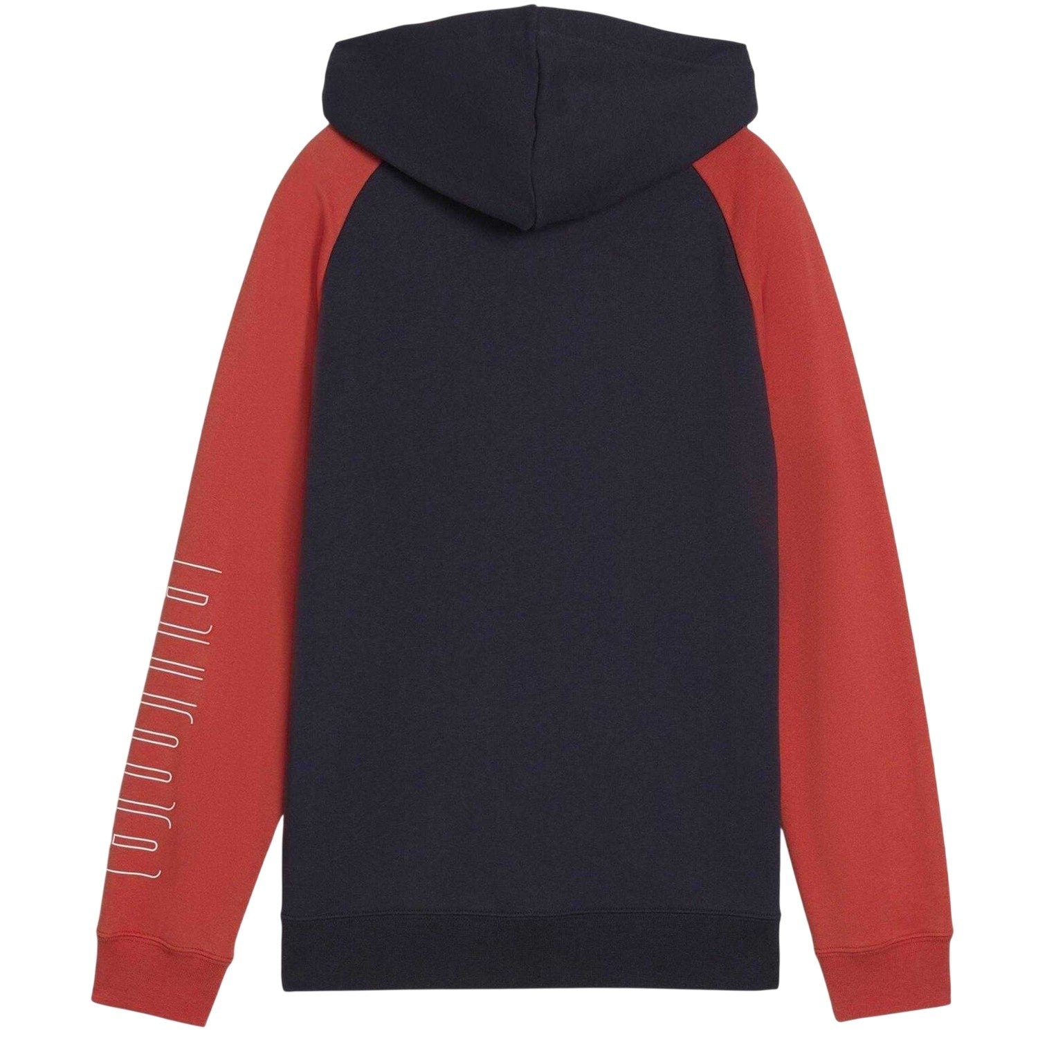 Navy - Back - Puma Childrens-Kids Colour Block Raglan Full Zip Hoodie