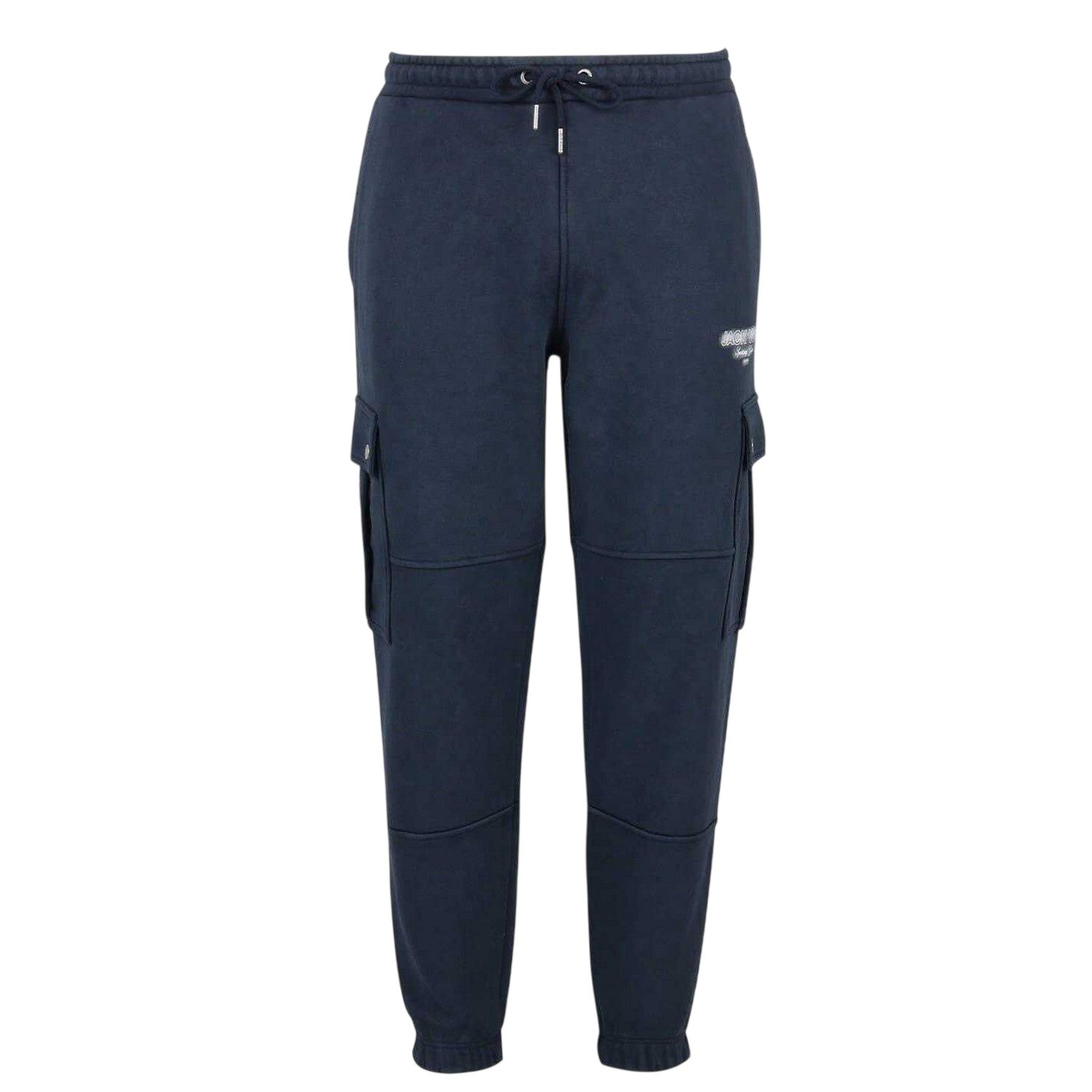 Navy - Front - Jack Wills Mens Script Combat Trousers