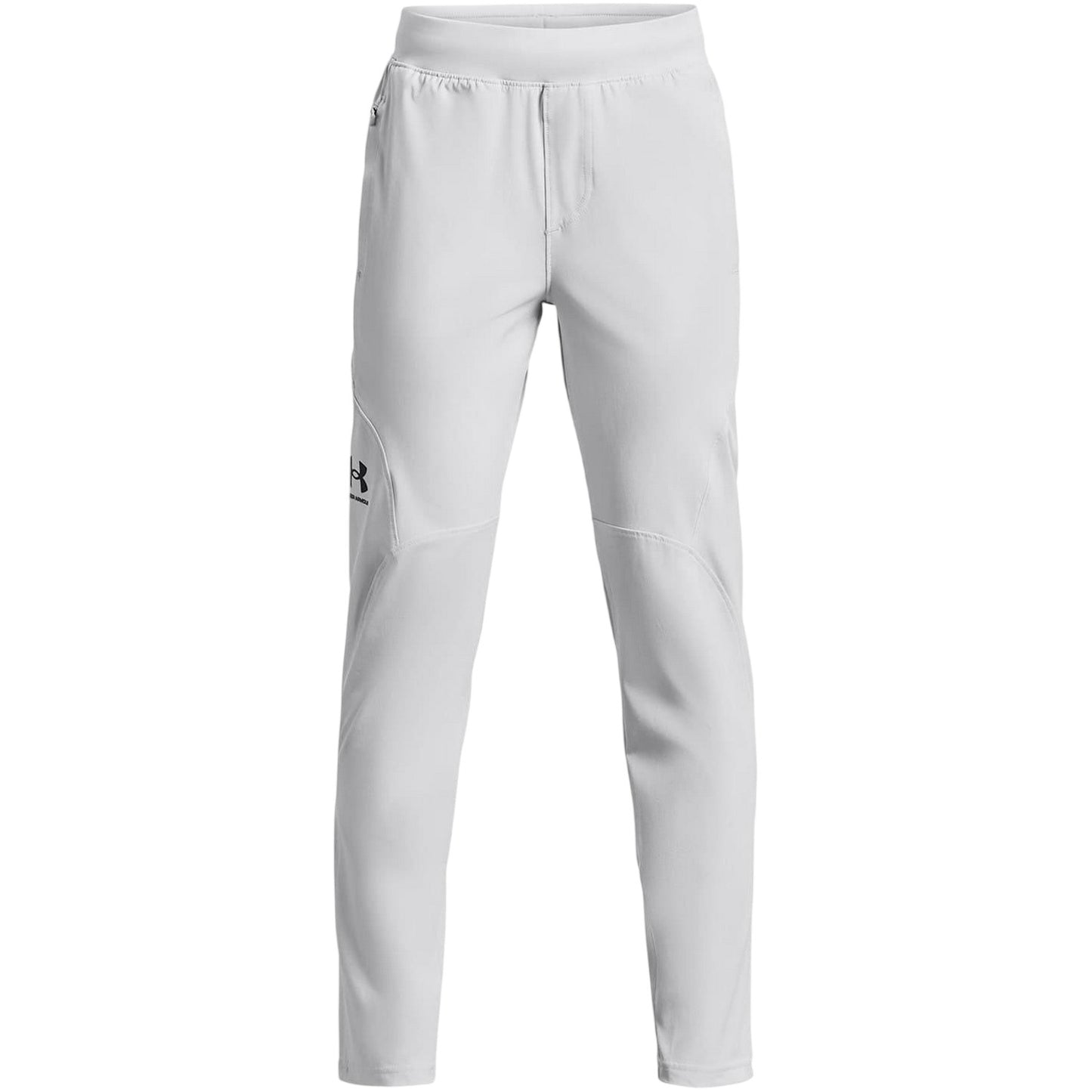 Halo Grey-Black - Front - Under Armour Boys Unstoppable Tracksuit Bottoms