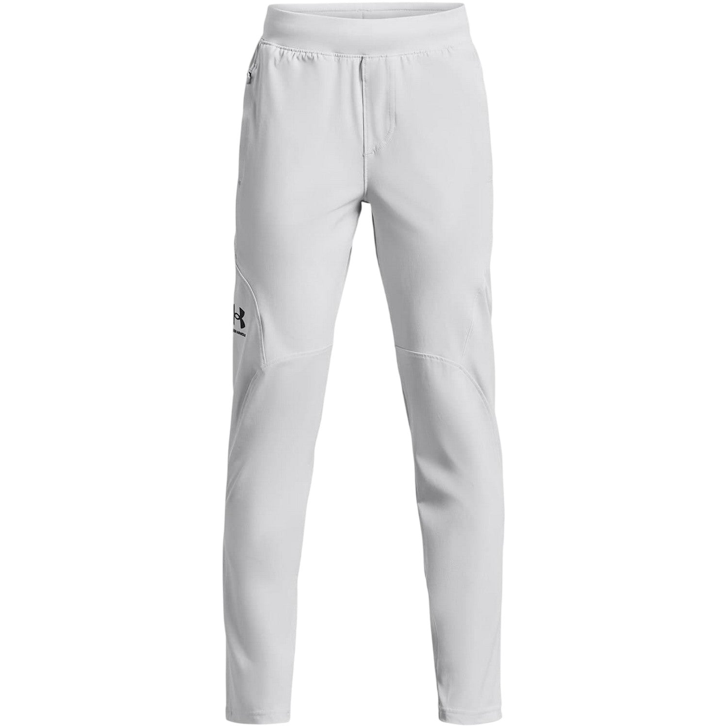 Halo Grey-Black - Front - Under Armour Boys Unstoppable Tracksuit Bottoms