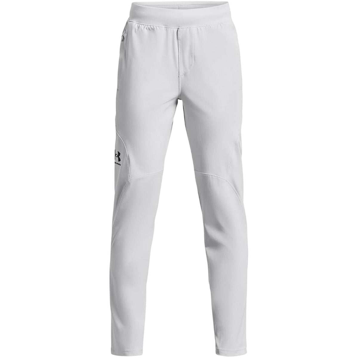 Halo Grey-Black - Front - Under Armour Boys Unstoppable Tracksuit Bottoms