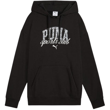 Puma Black - Front - Puma Womens-Ladies Overhead Hoodie