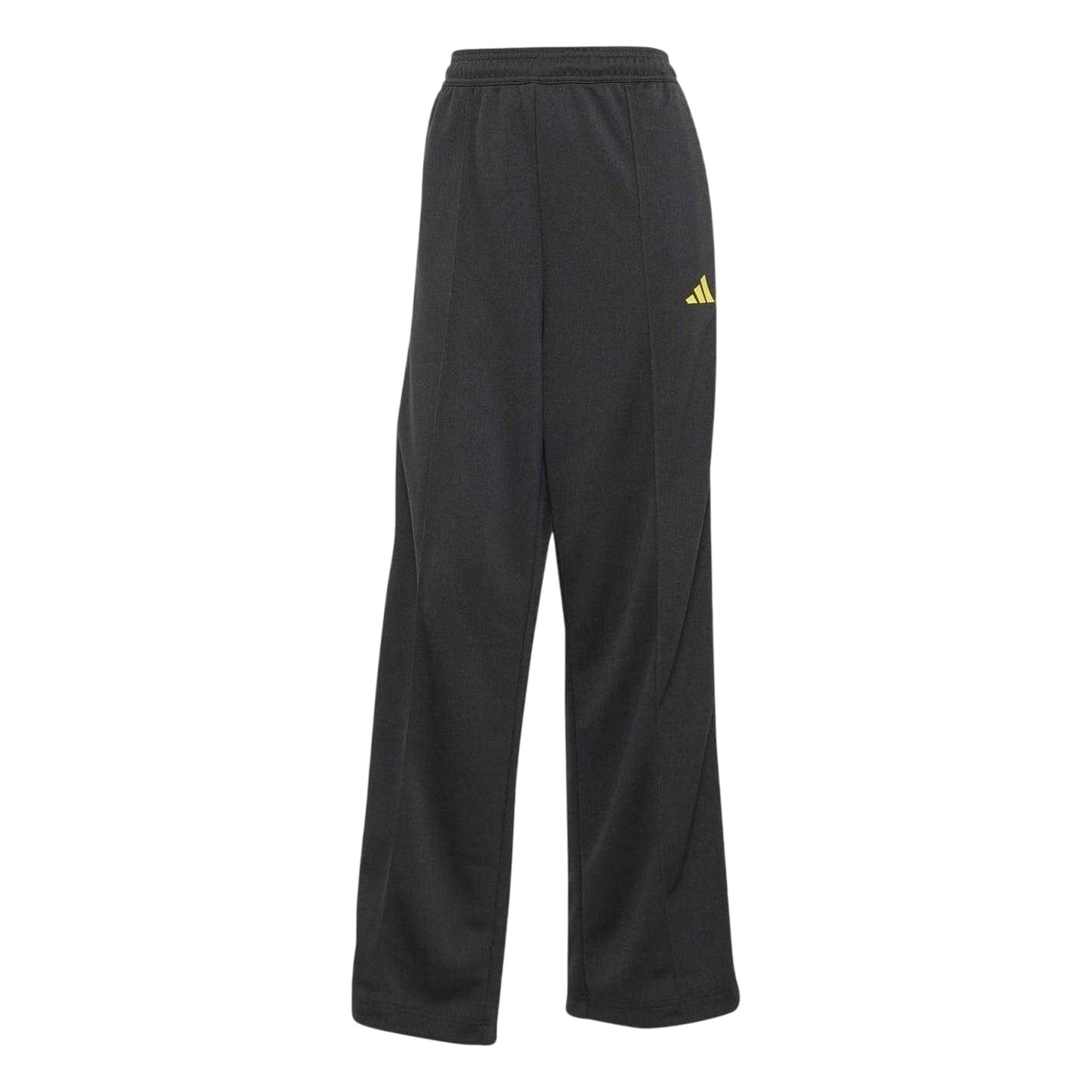 Black-Gold - Front - Adidas Womens-Ladies Tiro Nations 3 Stripes Wide Leg Trousers