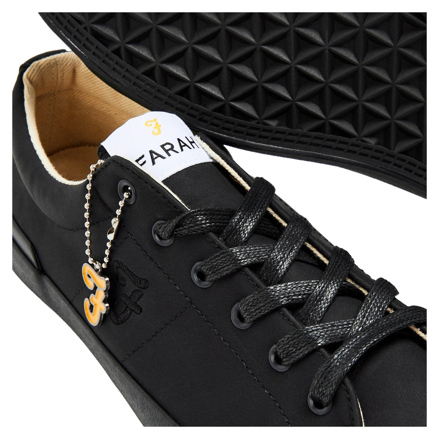 Black-Monochrome - Lifestyle - Farah Mens Dallas Trainers