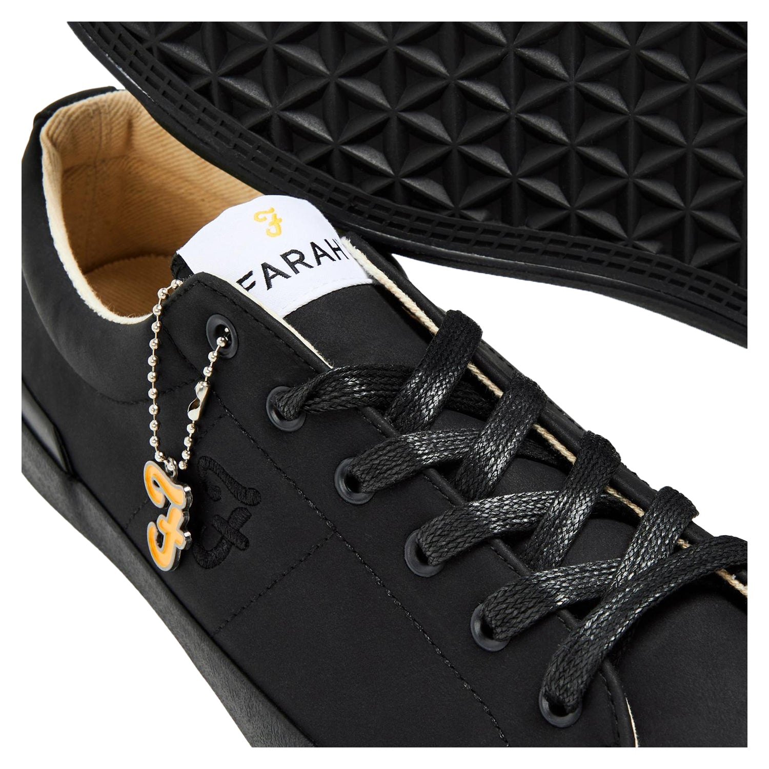 Black-Monochrome - Lifestyle - Farah Mens Dallas Trainers