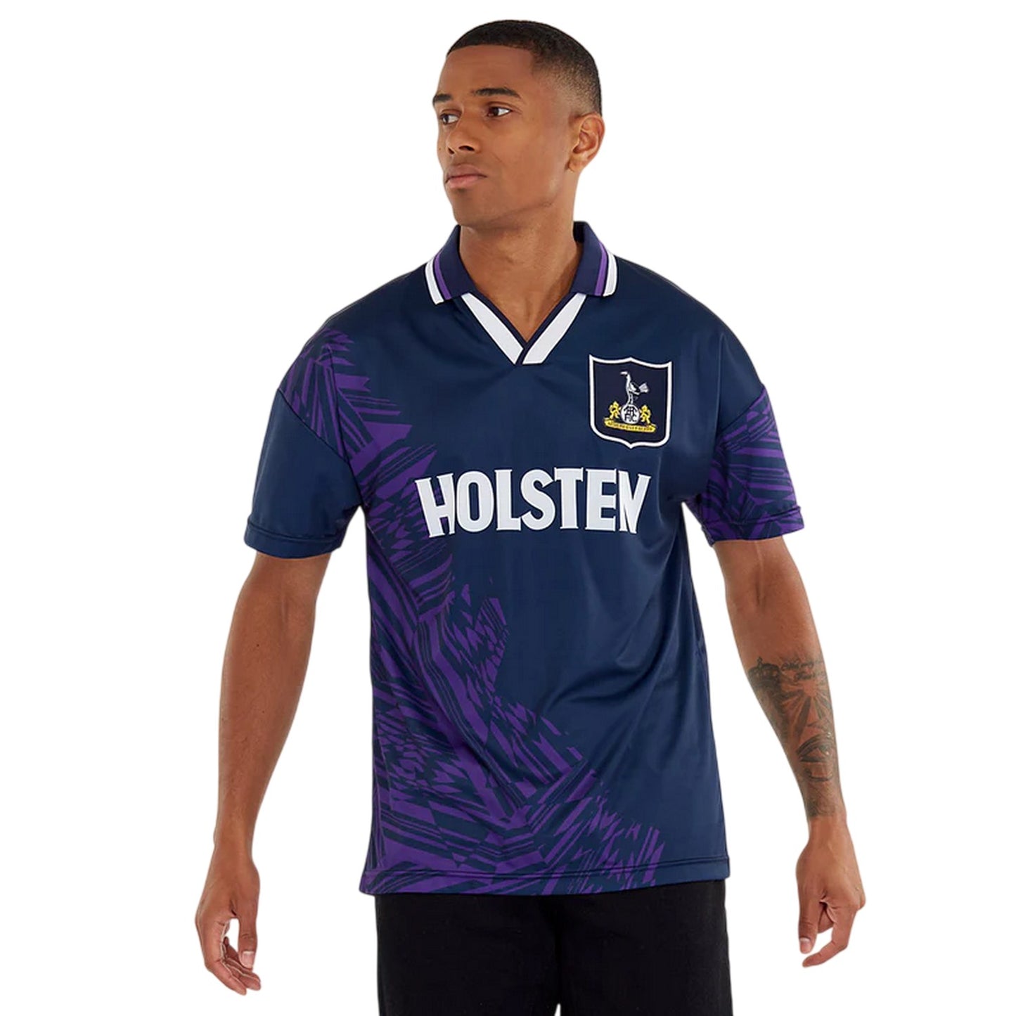 Purple - Front - Score Draw Mens 1994 Tottenham Hotspur FC Away Shirt