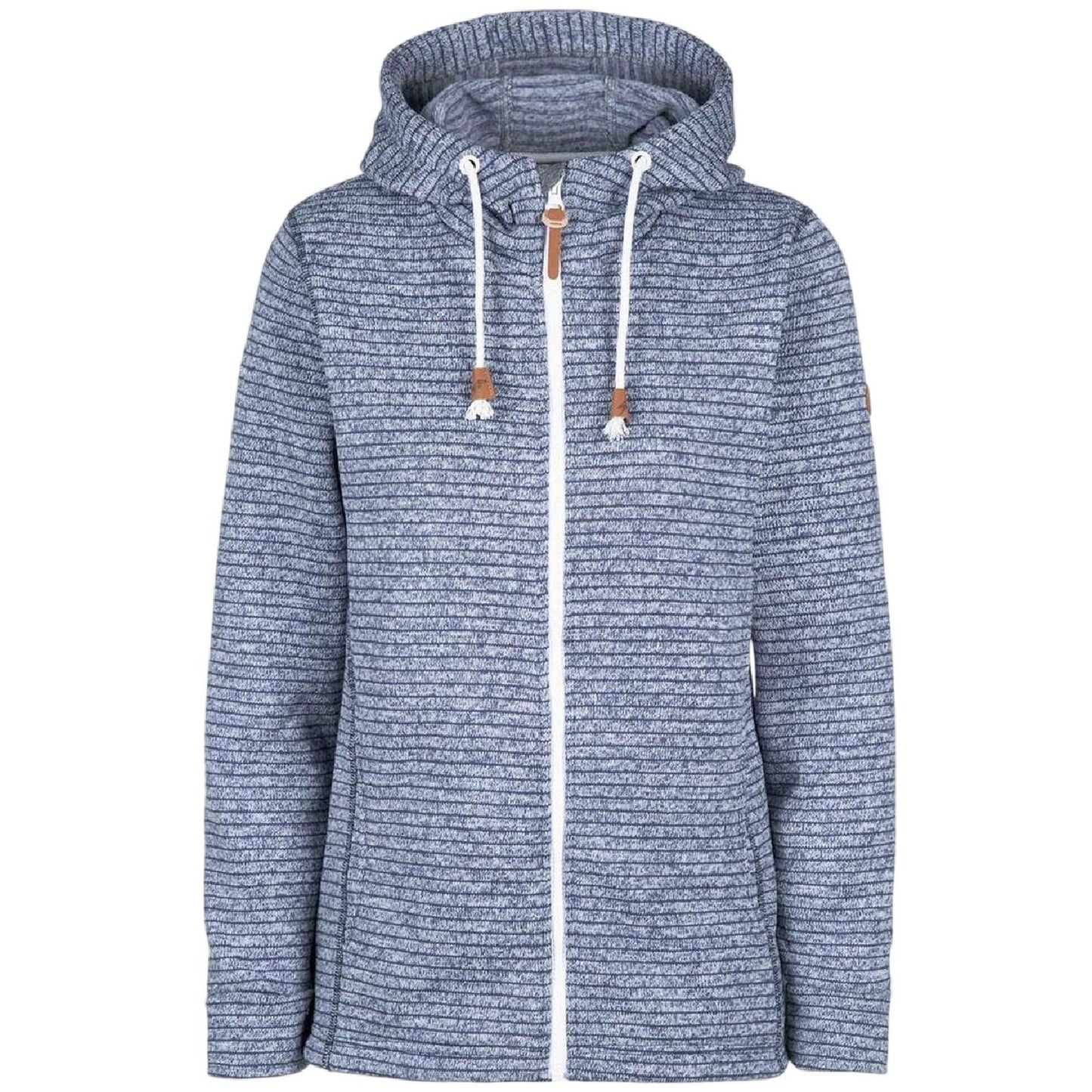 Navy - Front - Trespass Womens-Ladies Kari Full Zip Hoodie