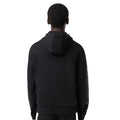 Black-Grey - Back - Lacoste Mens Colour Block Full Zip Hoodie