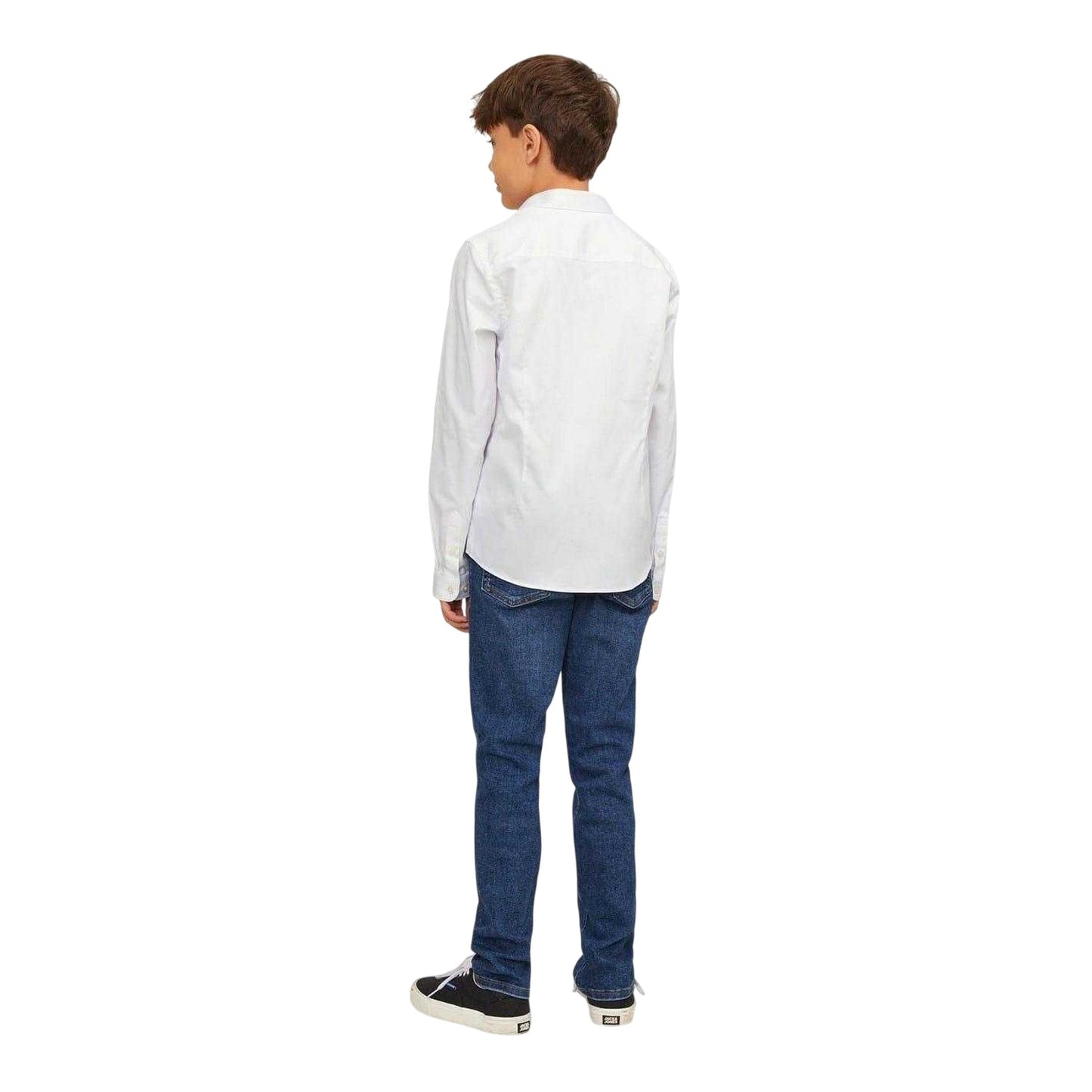 White - Back - Jack And Jones Boys Parma Long-Sleeved Shirt