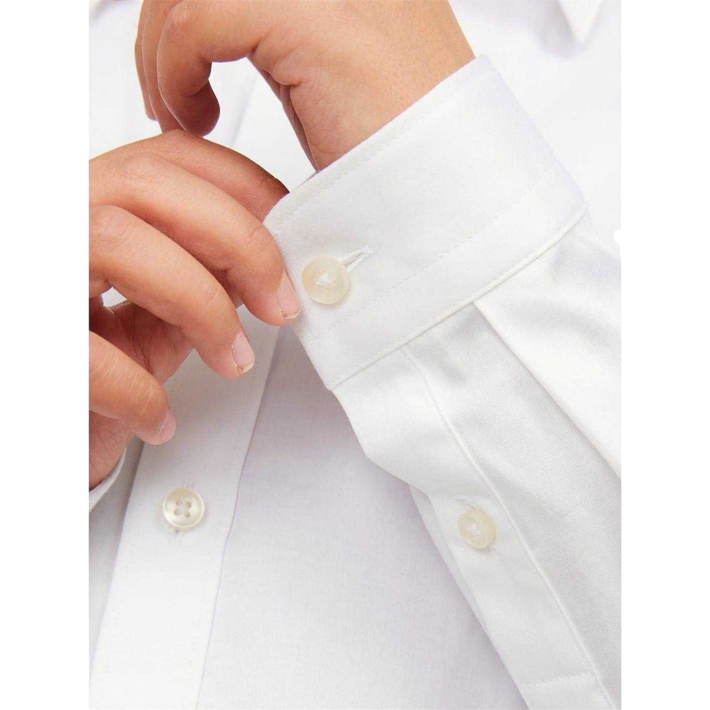 White - Lifestyle - Jack And Jones Boys Parma Long-Sleeved Shirt
