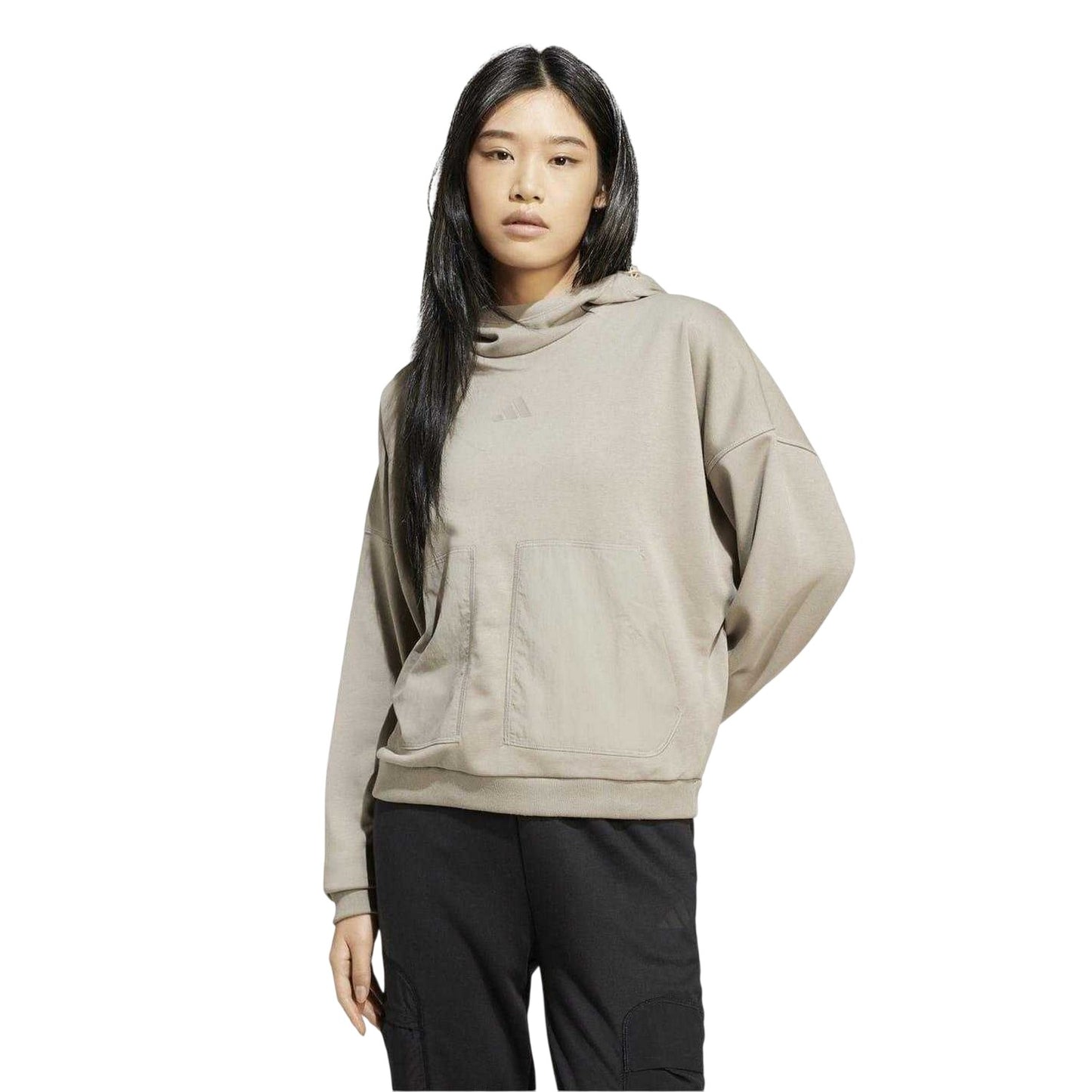 Natural Beige - Lifestyle - Adidas Womens-Ladies City Escape Stretch Hoodie