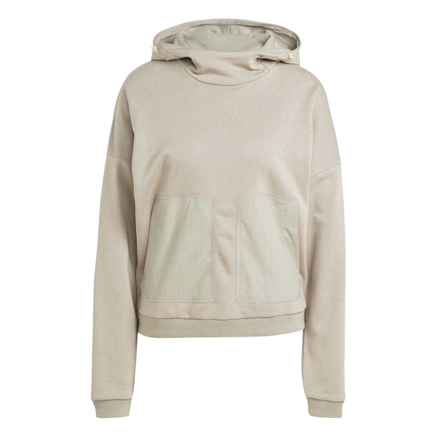 Natural Beige - Front - Adidas Womens-Ladies City Escape Stretch Hoodie