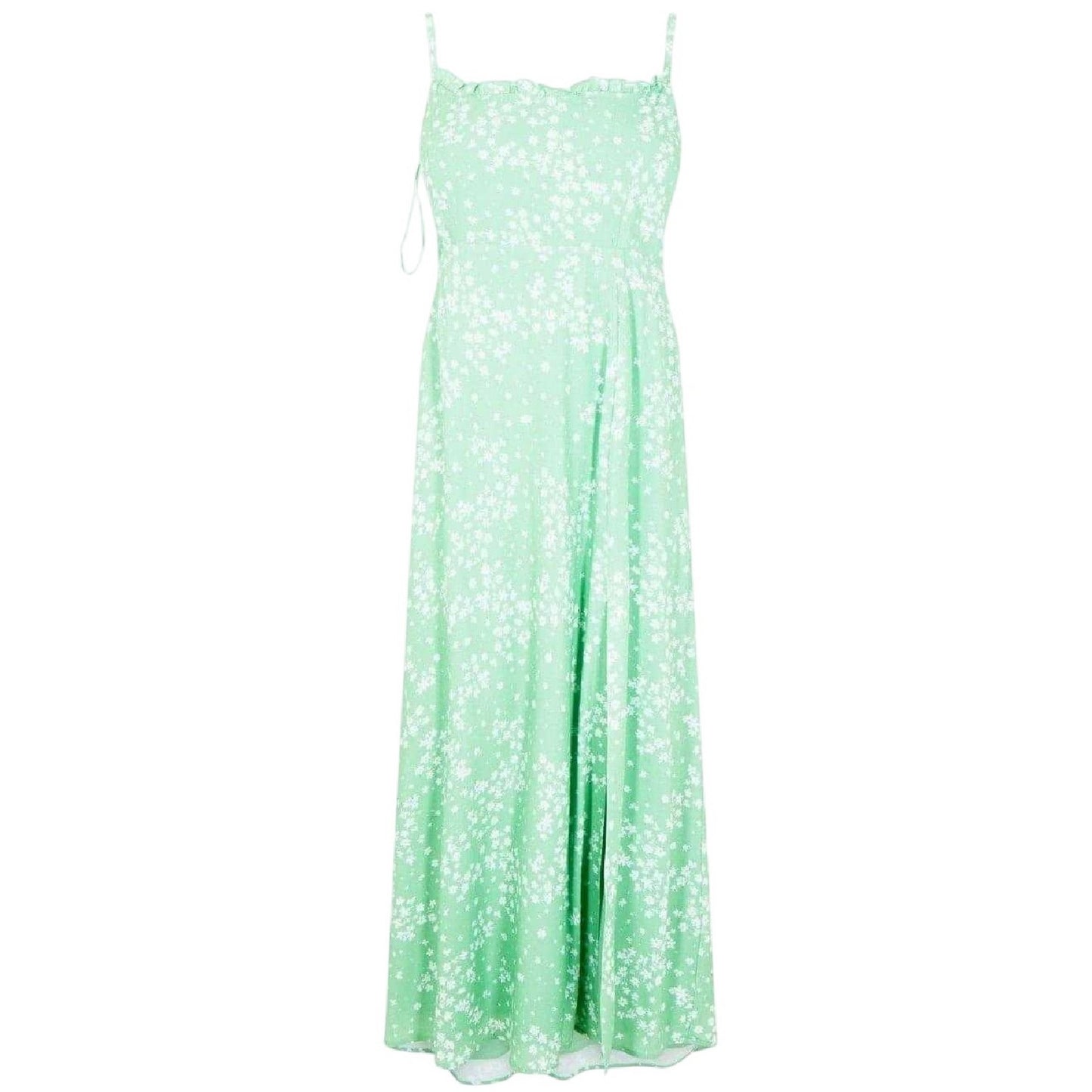 Green - Front - Jack Wills Womens-Ladies Floral Square Neck Slip Dress