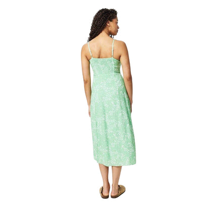 Green - Back - Jack Wills Womens-Ladies Floral Square Neck Slip Dress