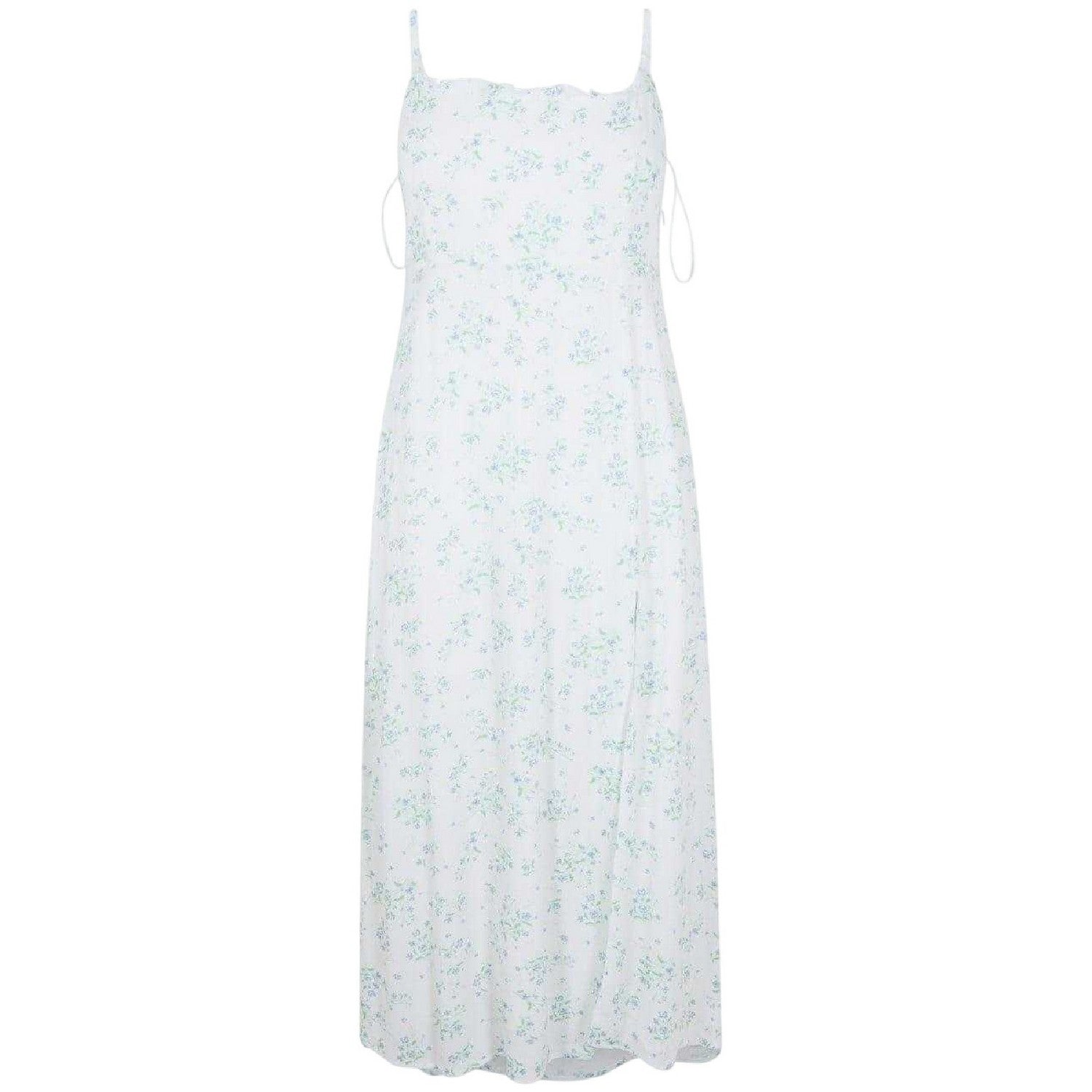 White-Blue - Front - Jack Wills Womens-Ladies Floral Square Neck Slip Dress