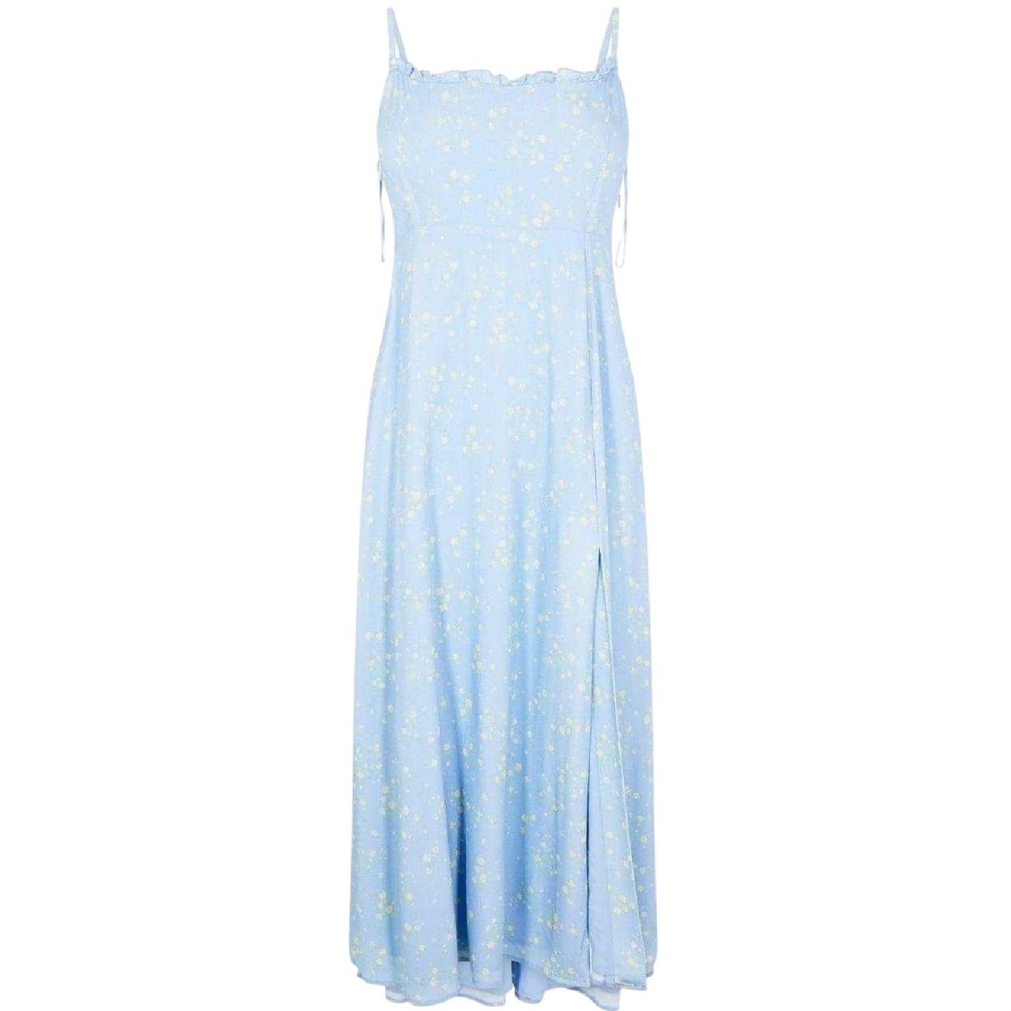 Blue-Yellow - Front - Jack Wills Womens-Ladies Floral Square Neck Slip Dress