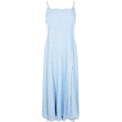Blue-Yellow - Front - Jack Wills Womens-Ladies Floral Square Neck Slip Dress