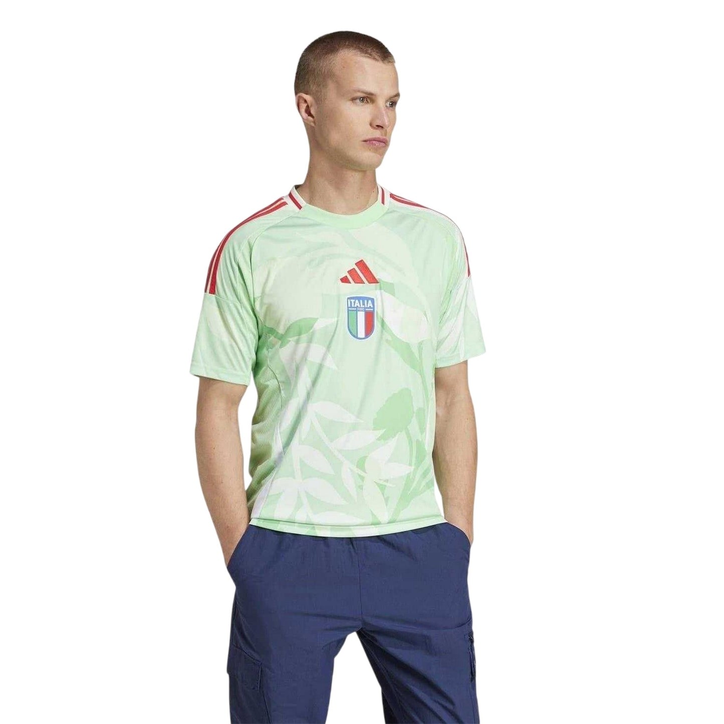 Green - Lifestyle - Adidas Mens 2025 Italy Away Jersey