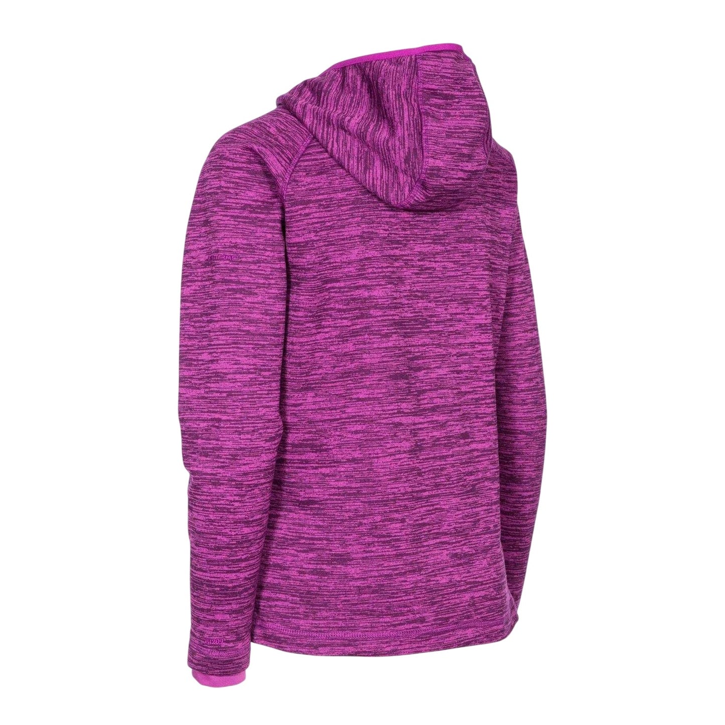 Purple Melange - Back - Trespass Womens-Ladies Melange Full Zip Hoodie
