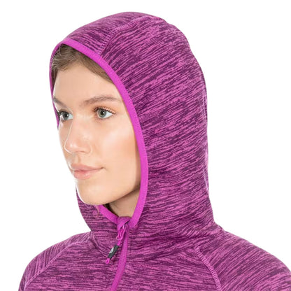Purple Melange - Lifestyle - Trespass Womens-Ladies Melange Full Zip Hoodie