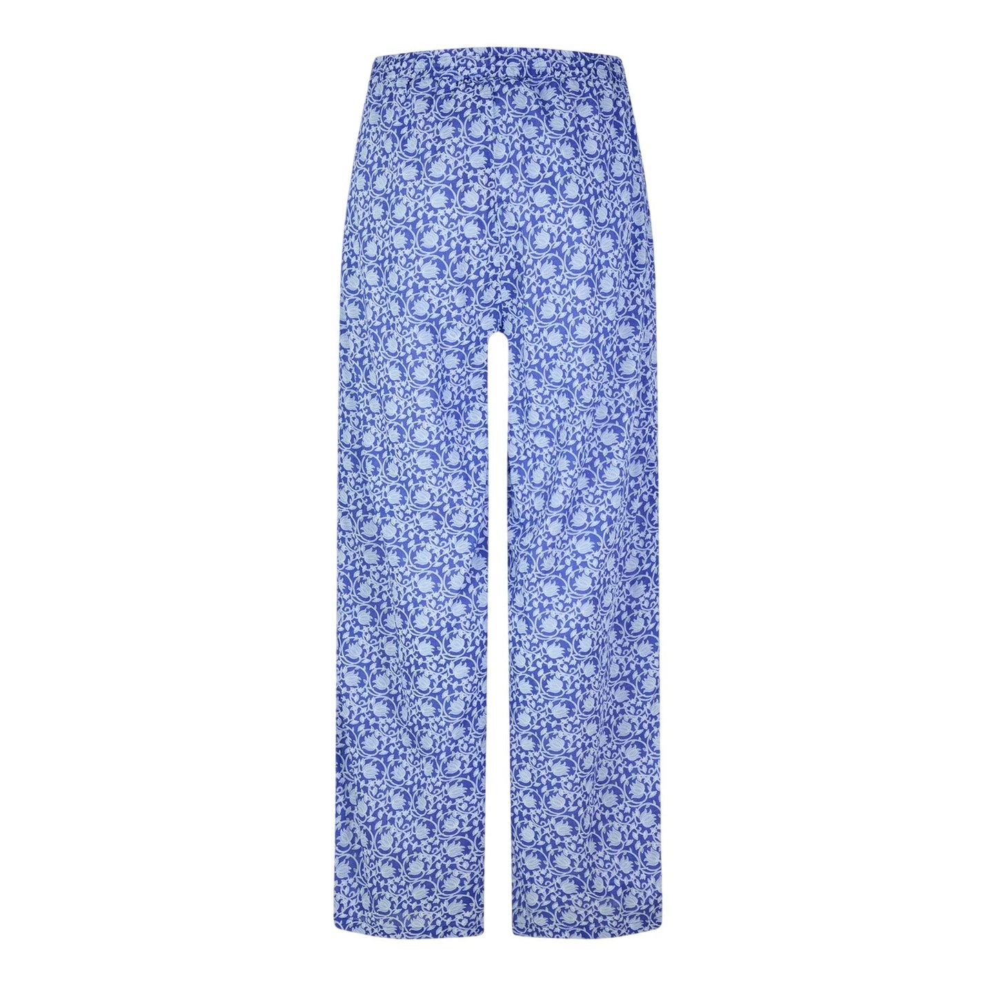Dresden Blue - Back - Vero Moda Womens-Ladies Lyca Floral Wide Leg Trousers